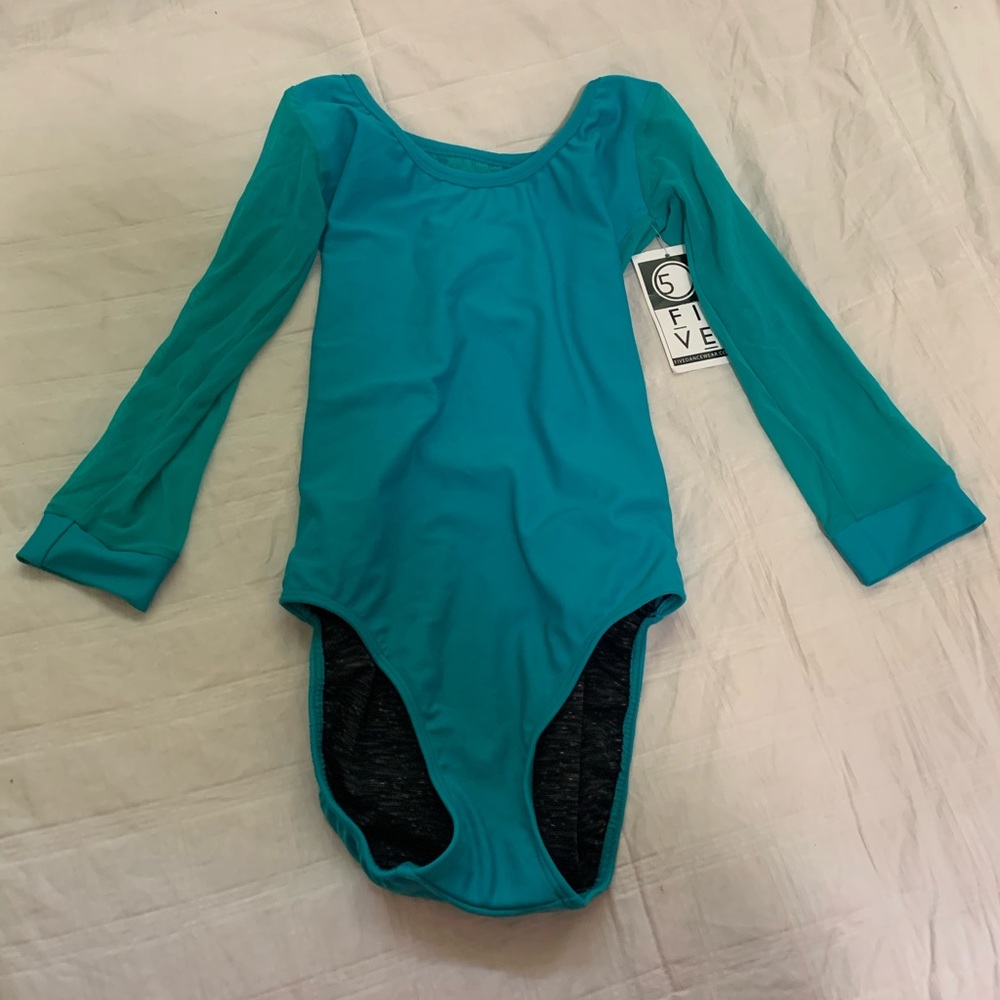 Five dancewear mid length sleeve leotard